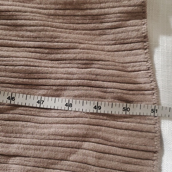 Abercrombie and Fitch Tan Ribbed Knit Dress Taupe Sleeveless Size XL - Picture 12 of 12